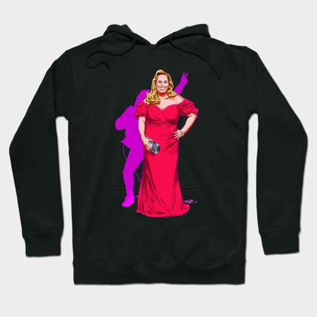 Rebel Wilson - An illustration by Paul Cemmick Hoodie by PLAYDIGITAL2020